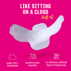 Image 4 for Bamboo Day Period Pads with Wings - Super Absorbent, Soft, Thin (88 Pads)
