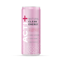 Acti+ Clean Energy Strawberry & Dragon Fruit Drink 250ml