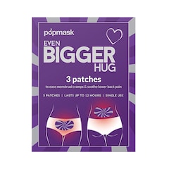 Popmask Even Bigger Hug Large Self Warming Menstrual Pads 3 Pack