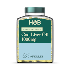 Pure Cod Liver Oil 1000mg 120 Capsules