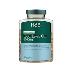 Pure Cod Liver Oil 1000mg 120 Capsules