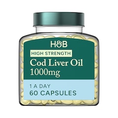 Pure Cod Liver Oil 1000mg 60 Capsules