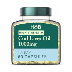 Pure Cod Liver Oil 1000mg 60 Capsules