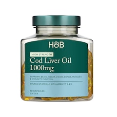 Pure Cod Liver Oil 1000mg 60 Capsules