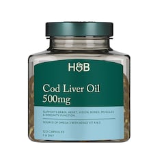 Pure Cod Liver Oil 500mg 120 Capsules