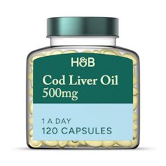 Pure Cod Liver Oil 500mg 120 Capsules