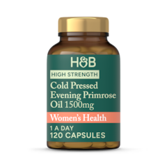 High Strength Cold Pressed Evening Primrose Oil 1500mg 120 Capsules