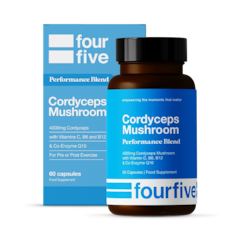 Fourfive Performance Blend Cordyceps 4,000mg 60 Capsules