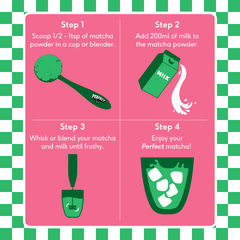 Image 3 for Strawberry Matcha Tea Powder 75g