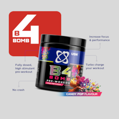 Image 3 for B4 Bomb Pre-Workout Candy Pop 300g