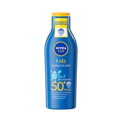 NIVEA Sun Kids Sensitive Protect & Care Suncream Lotion SPF 50+ 200ml