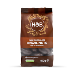 Dark Chocolate Brazil Nuts 150g