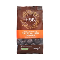 Dark Chocolate Crystallised Ginger 150g