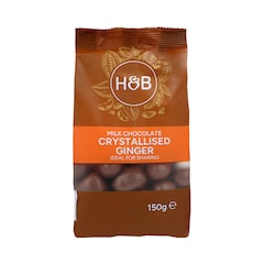 Milk Chocolate Crystallised Ginger 150g