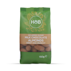 Milk Chocolate Almonds (No Added Sugar) 150g