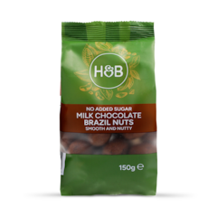 Milk Chocolate Brazil Nuts 150g