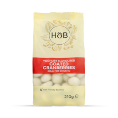 Yoghurt Coated Cranberries 210g