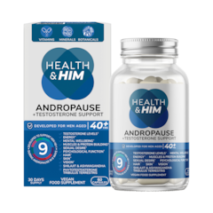 Andropause 40+ Testosterone Support 60 Capsules