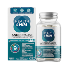 Health & Him Andropause 55+ Testosterone Support 60 Capsules