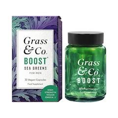 Grass & Co BOOST Sea Greens Algae Omega-3 for Men 30 Vegan Capsules