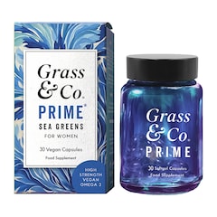 Grass & Co PRIME Sea Greens Algae Omega-3 for Women 30 Vegan Capsules