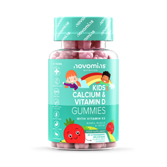 Image 1 for Kids Calcium, Vitamin D & K2 Strawberry Milkshake Flavour 30 Gummies