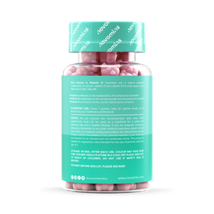 Image 2 for Kids Calcium, Vitamin D & K2 Strawberry Milkshake Flavour 30 Gummies