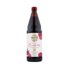 Organic Pure Cranberry Juice 750ml