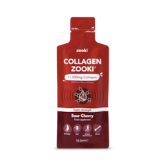 Super Strength Zooki Marine Collagen 11,000mg, Sour Cherry Flavour - 1x18.5ml Liquid Sachet