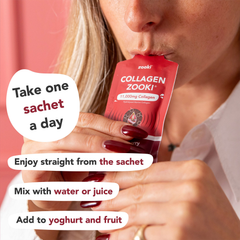 Image 3 for Super Strength Zooki Marine Collagen 11,000mg, Sour Cherry Flavour - 1x18.5ml Liquid Sachet