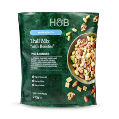 Brain Health Trail Mix "With Benefits" Miso & Ginger 210g