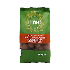 No Added Sugar Milk Chocolate Hazelnuts 150g