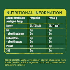 Stevia Sweetener Drops 55ml