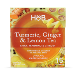 Turmeric, Ginger & Lemon Tea 15 Tea Bags