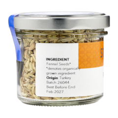 Organic Fennel Seeds 40g