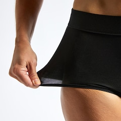 Absorbent Leak Proof Underwear, Black, High Waist, Small