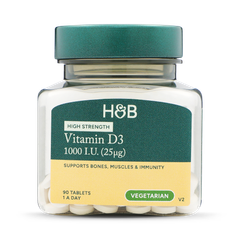 Image 2 for Vitamin D 1000 I.U. 25ug 90 Tablets