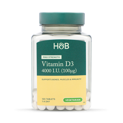 Image 1 for Vitamin D3 4000 I.U. 100ug 120 Tablets