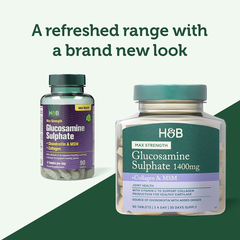 Image 3 for Holland and Barrett Max Strength Glucosamine Sulphate 1400mg 90 tablets