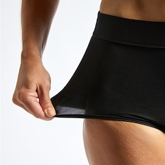 Absorbent Leak Proof Underwear, Black, High Waist, Size XL