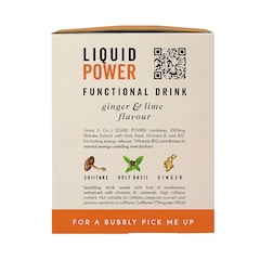 Liquid Power (Ginger, Lime & Shiitake) Functional Sparkling Drinks 4x 250ml