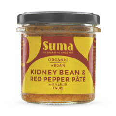 Kidney Bean & Red Pepper Pate 140g