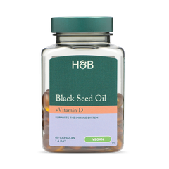 Image 1 for Black Seed Oil +Vit D 60 Capsules