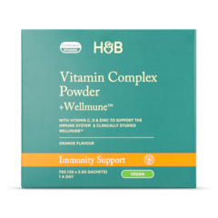 Wellmune Vitamin Complex Orange Flavour Powder 30 Sachets