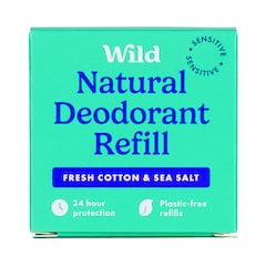 WILD Fresh Cotton & Sea Salt Sensitive Deodorant Refill 40g