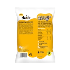 Nudie Cheese & Caramelised Onion Cauliflower Crisps 20g