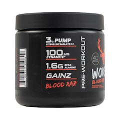 WokeAF Pre Workout Blood Raz 260g