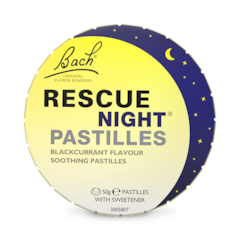 Image 1 for Rescue Remedy Night Pastilles Blackcurrant Flavoured Pastilles 50g