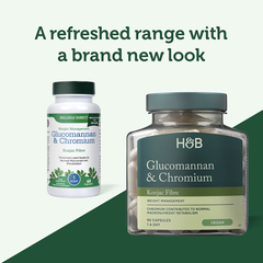 Image 3 for Glucomannan & Chromium 90 Capsules