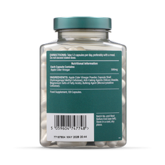 Image 4 for Apple Cider Vinegar 500mg 120 Capsules